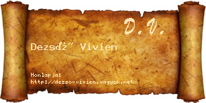 Dezső Vivien névjegykártya